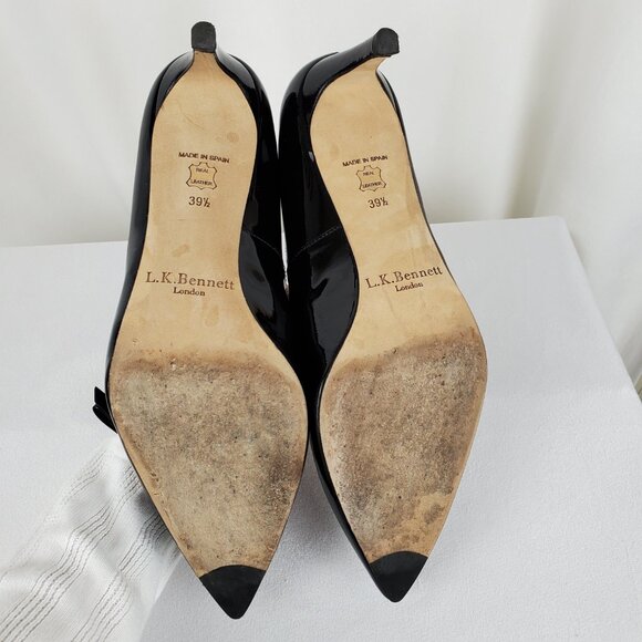 LK Bennett Berenice Patent Kitten Heel Pump - Picture 6 of 11